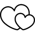 two hearts icon